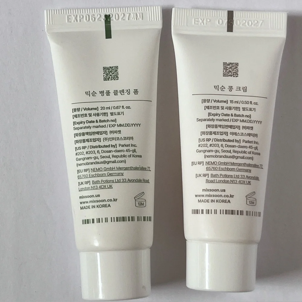 NEW Mixsoon Travel Size Bundle | Bean Cream | Cleansing Oil | Cleansing Foam